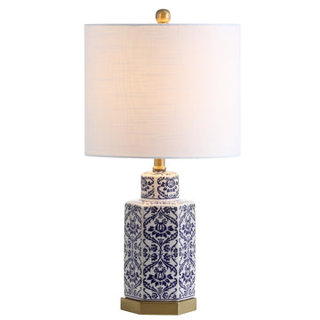 Diana 23.5" Ginger Jar Ceramic/Metal LED Table Lamp - JONATHAN Y
